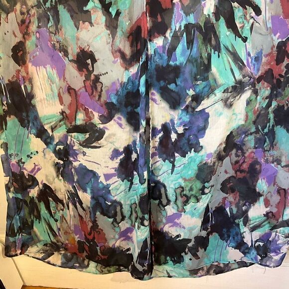 Reformation Watercolor Maxi Dress, XS. Made in USA Recycled Materials EUC - Picture 8 of 10